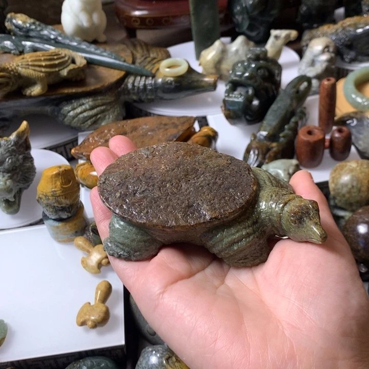 岫岩河磨玉（透闪石质玉）手链未镶嵌