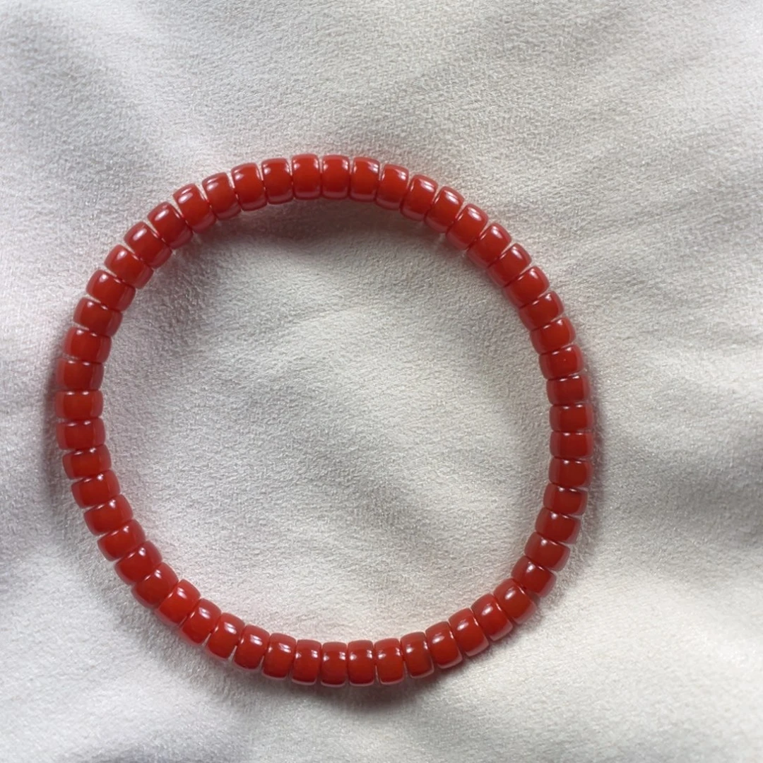 离***火南红玛瑙未镶嵌手链