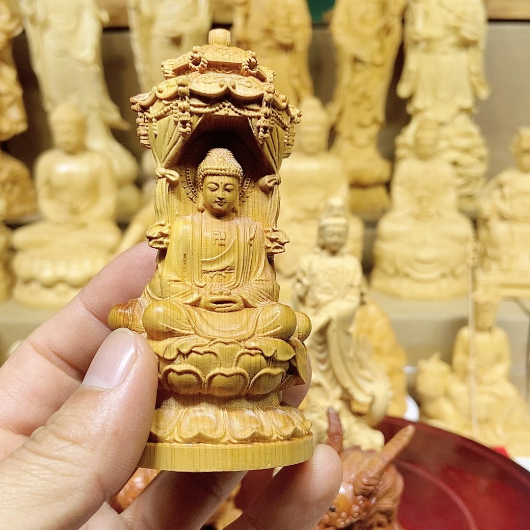 柏木（崖柏）微瑕三圣塔摆件