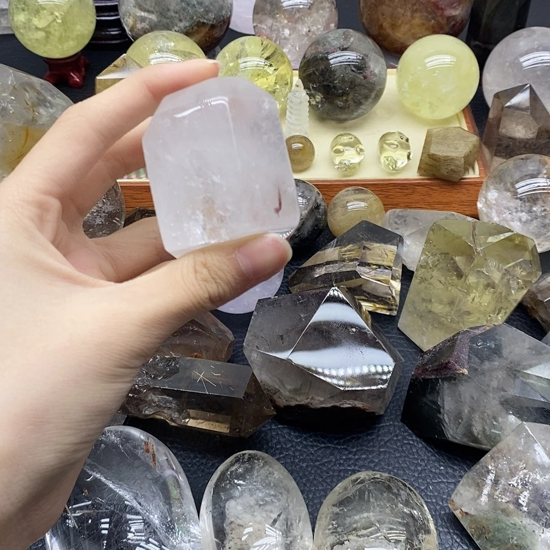 未镶嵌水晶珠宝半成品75水晶石