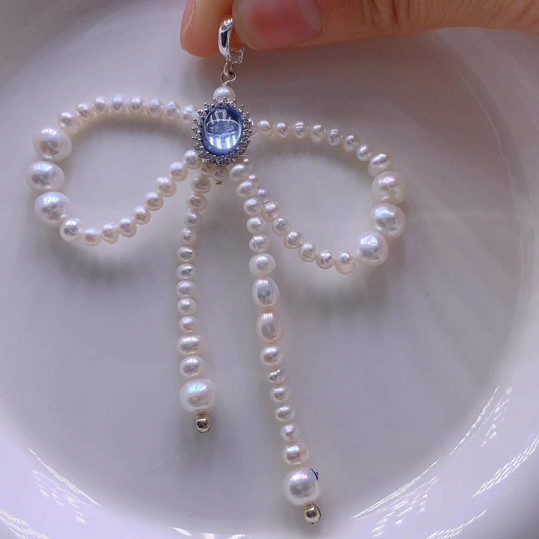 未镶嵌淡水珍珠耳饰吊坠