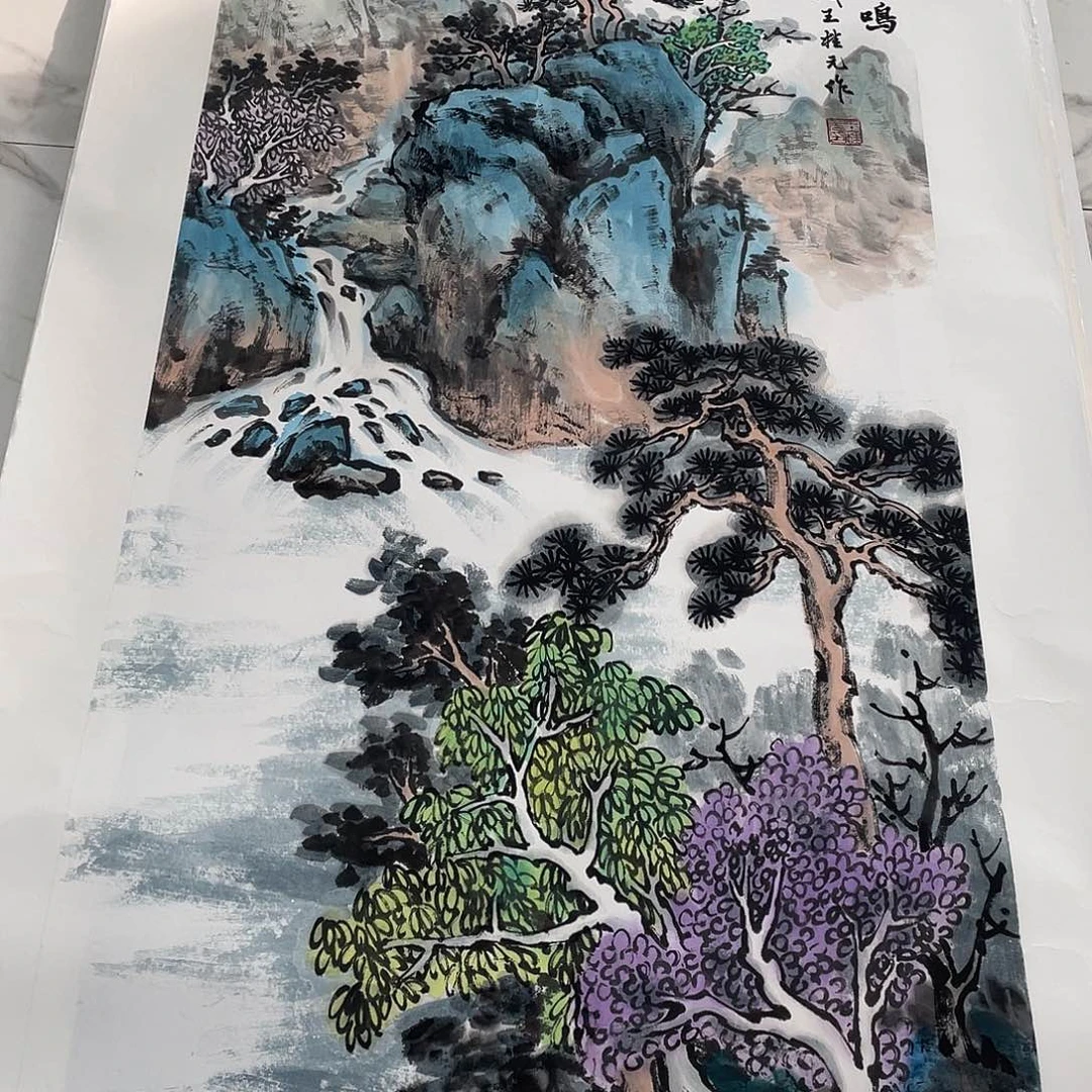 国画国画作品手绘作品