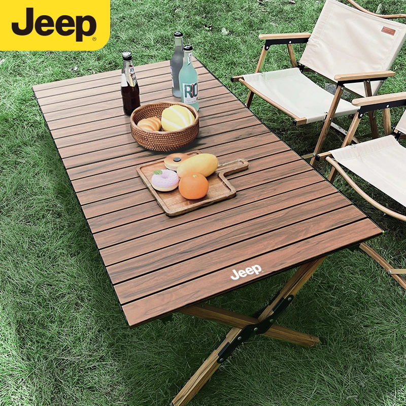 JEEP/吉普露营桌折叠桌轻量化便携式户外全套桌椅椅子桌子套装