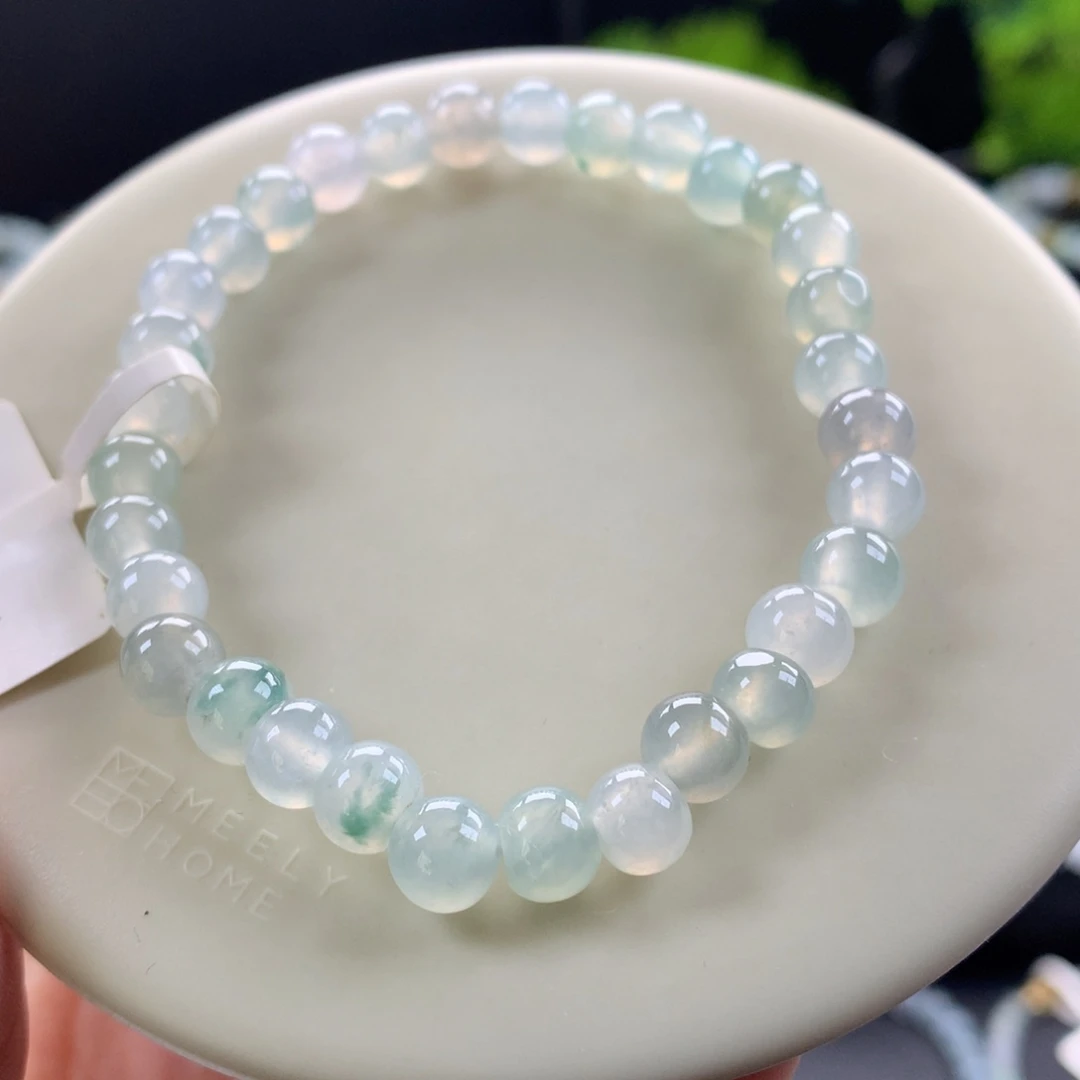 翡翠未镶嵌手链卡6.5