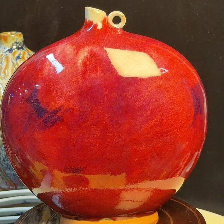 不锈钢杯子精品钧瓷扁瓶漂亮