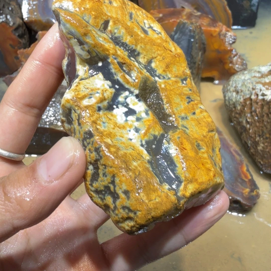 未镶嵌玛瑙/玉髓珠宝半成品