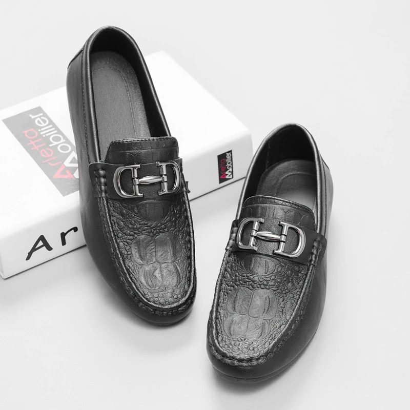 韩版豆豆鞋豆豆鞋男2025新款百搭软底潮鞋商务透气男士潮流