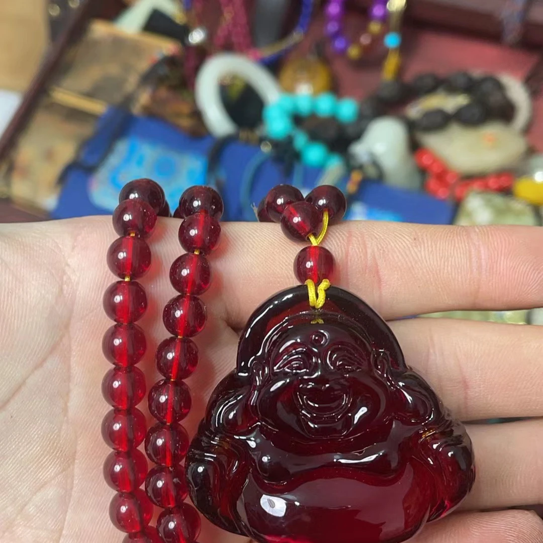 【鹏毅】直播精选琥珀佛公手链