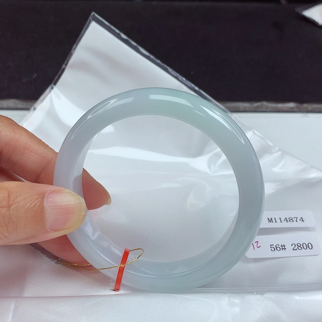 未镶嵌手镯翡翠56圈4874