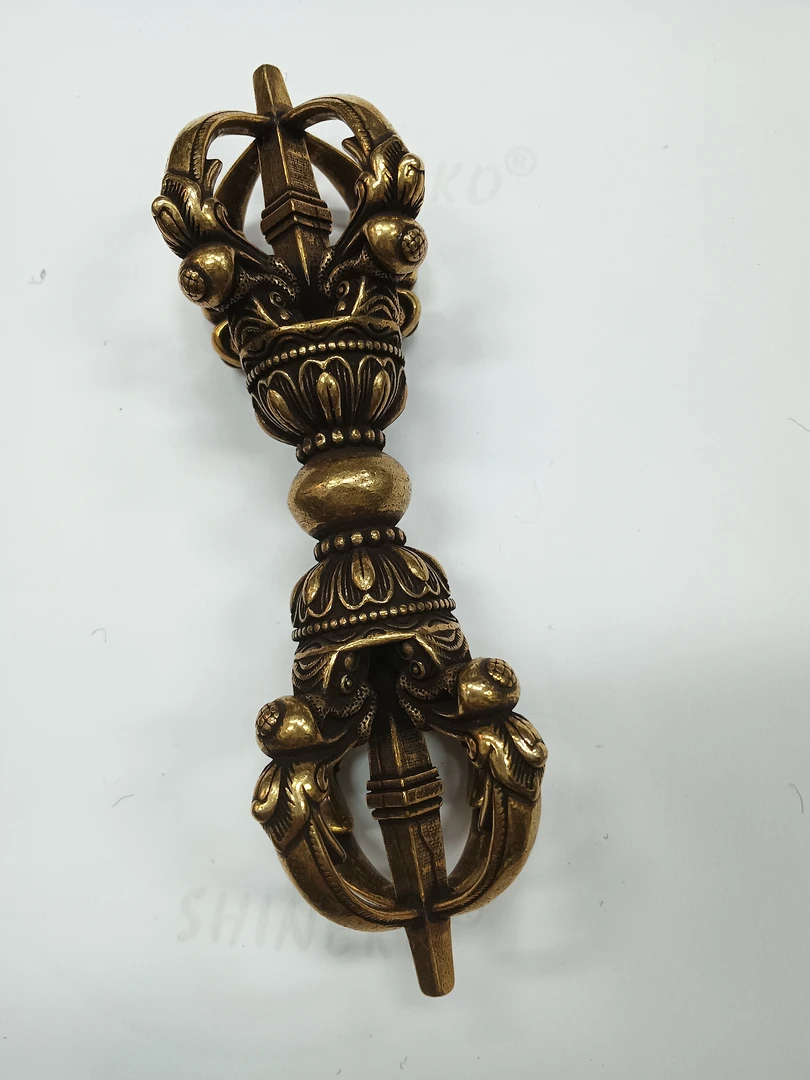 黄立马铜五股金刚杵