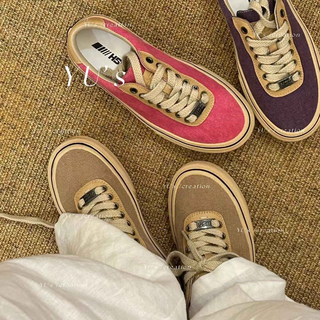 【NQ】“慢生活”-日系雅致风洗水帆布鞋4cm10-2587【N】