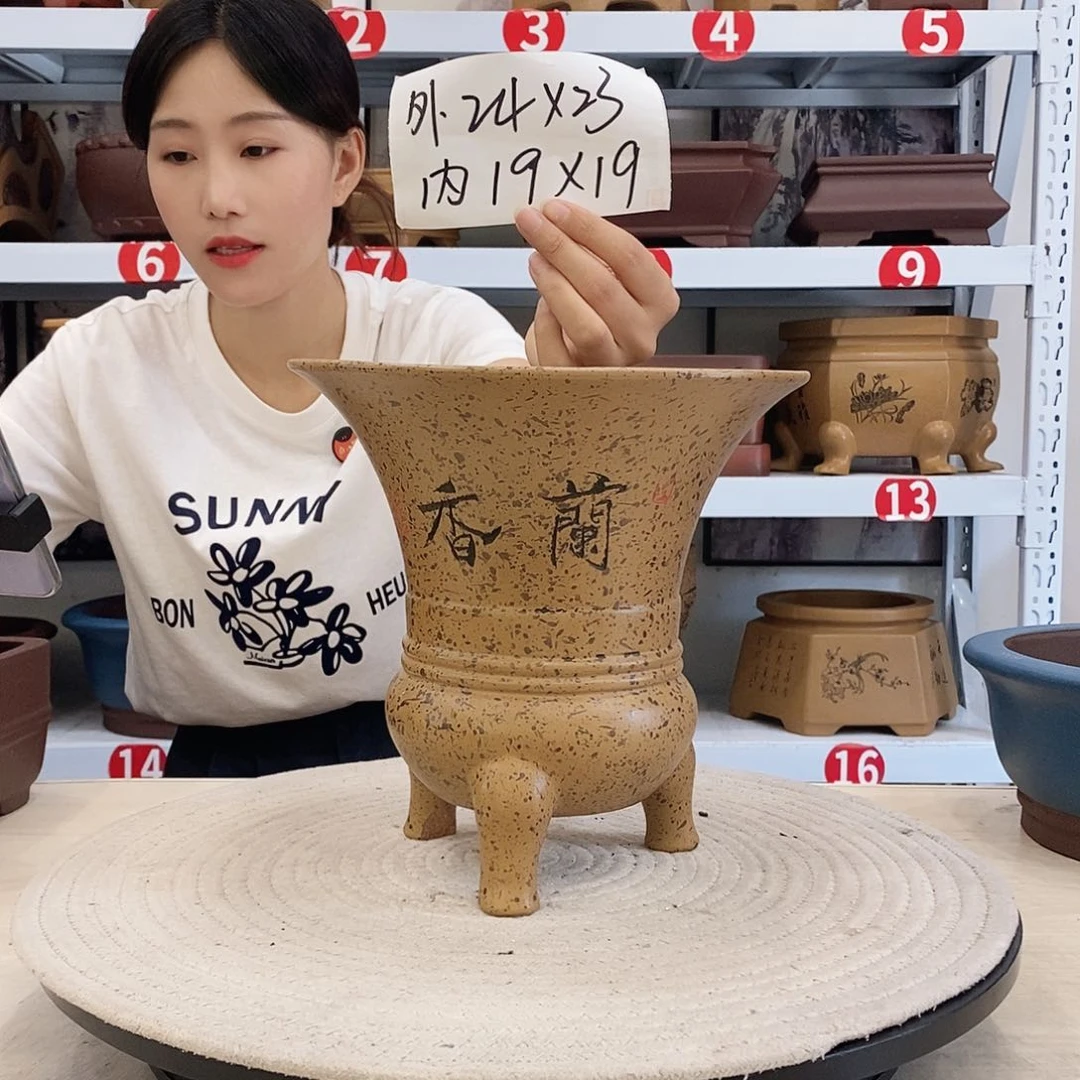 紫砂花盆紫砂花盆