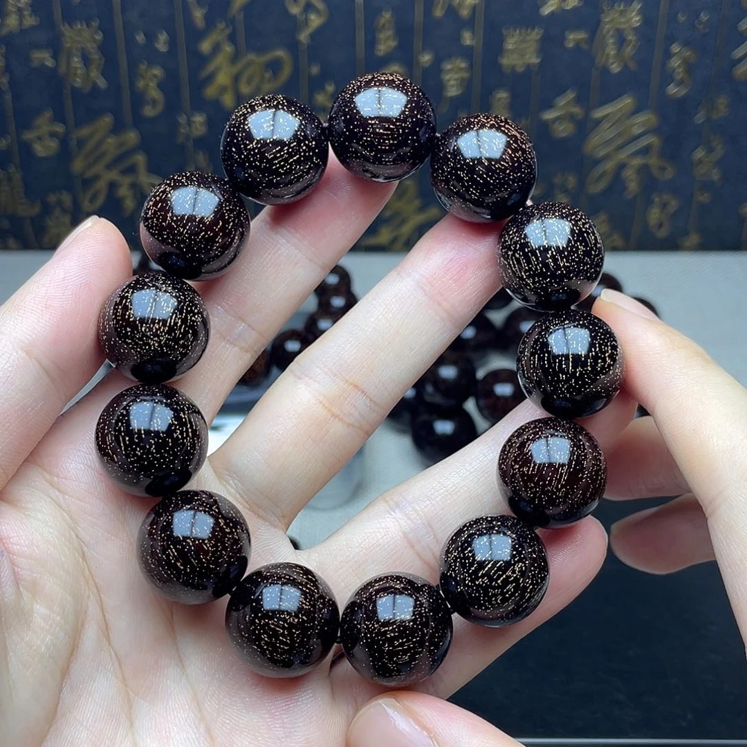 檀香紫檀（小叶紫檀）1.8 13颗 高油密爆满金星