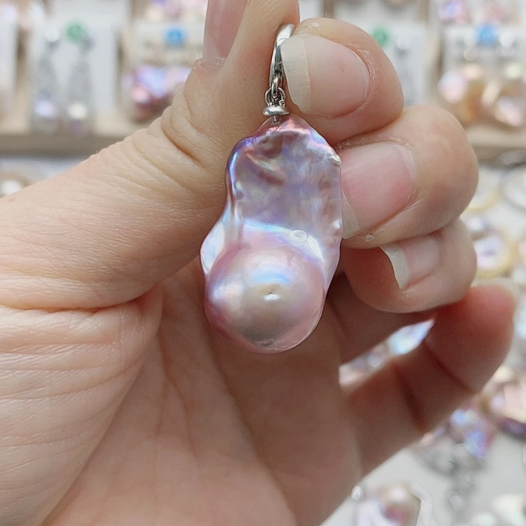 【闪购商品】淡水珍珠耳饰银S925镶嵌