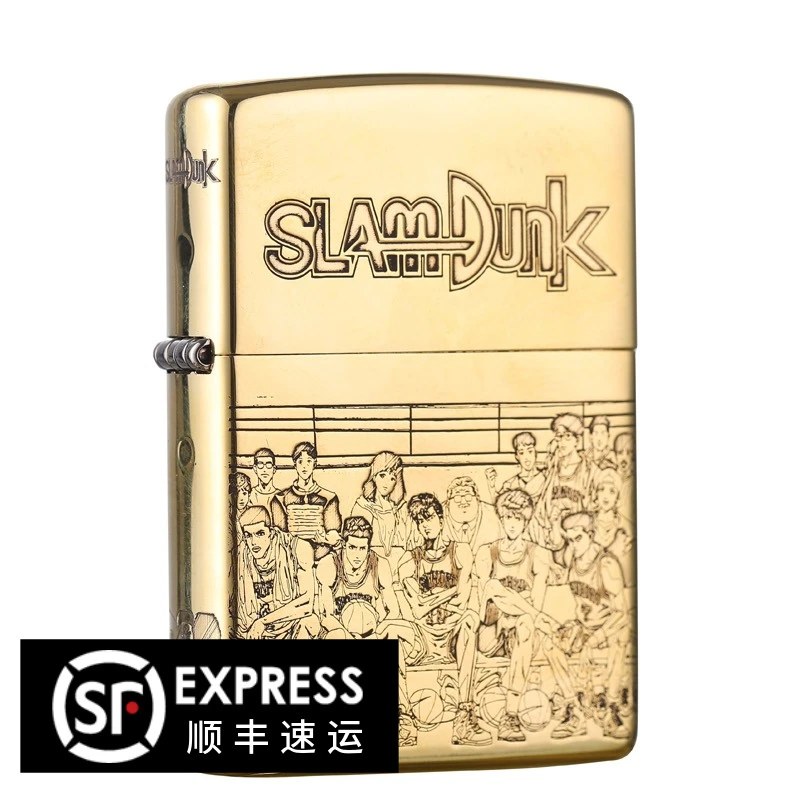 ZIPPO/之宝打火机铜五面精雕蚀刻灌篮高手篮球送男友礼物DY8702DK
