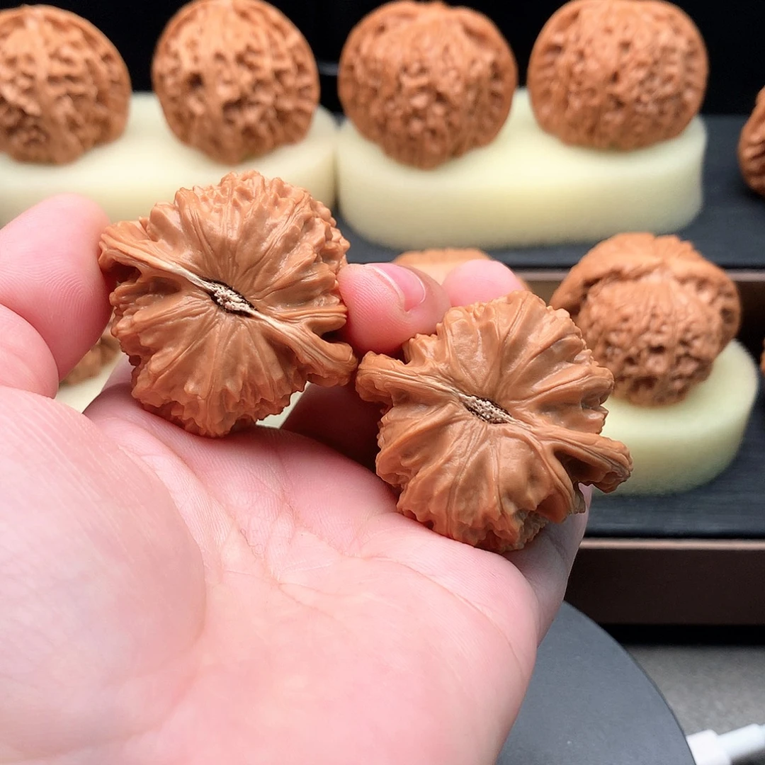 吊坠文玩核桃4号白狮子41