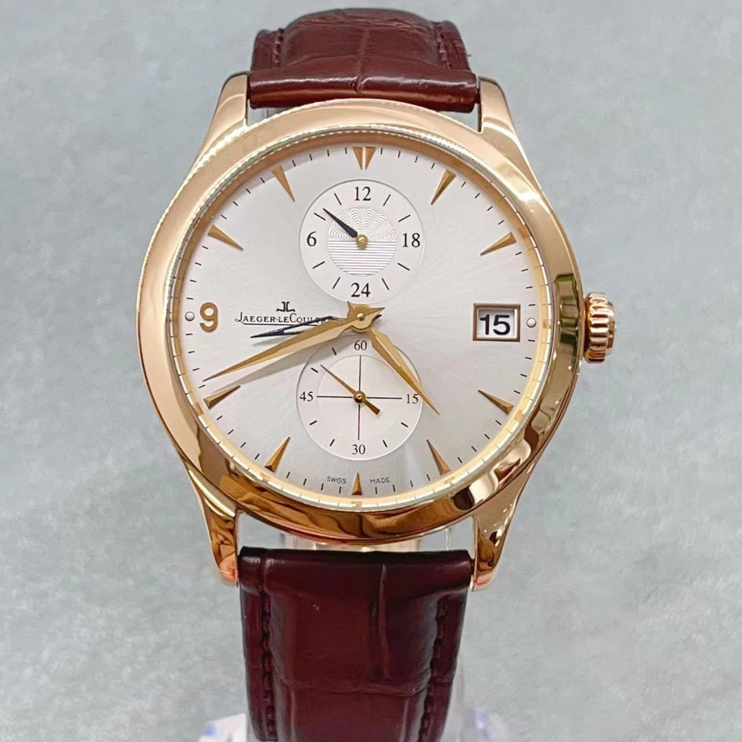 95新 Jaeger-LeCoultre/积家 大师40表径玫瑰金机械腕表Q1622430