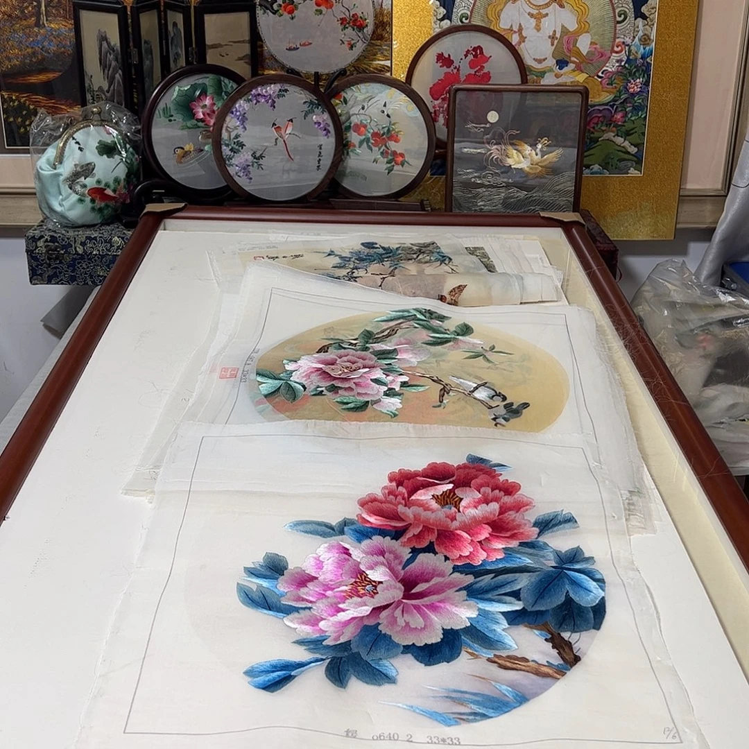 刺绣纯手工刺绣画
