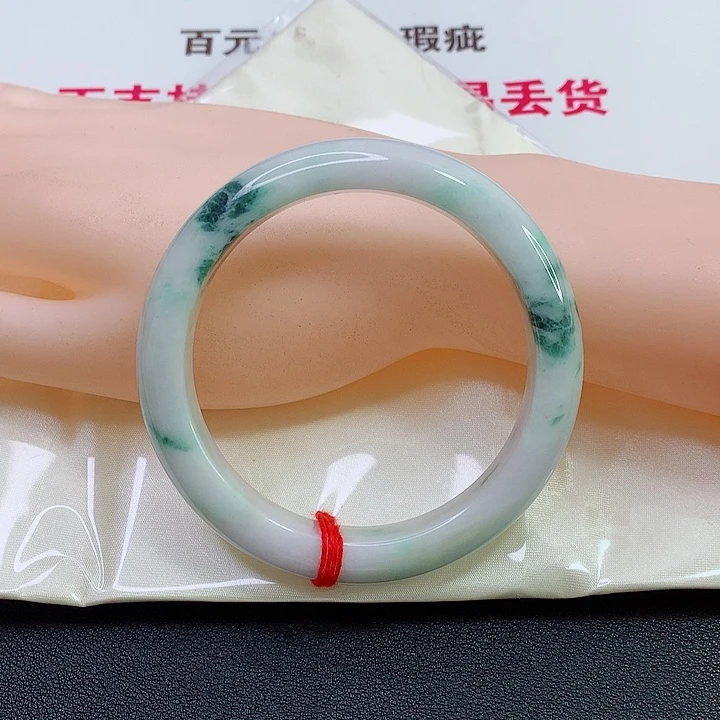 未镶嵌手镯翡翠58加8纯天然缅甸翡翠手镯