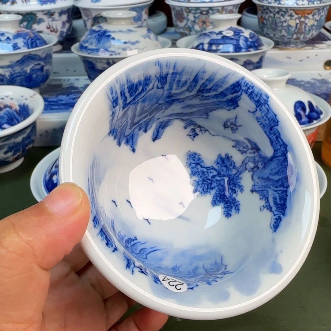 景德镇纯手绘茶具圆圆224