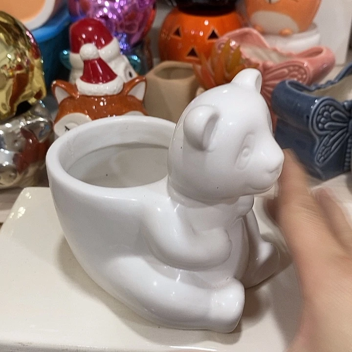 摆件陶盆有孔 瑕疵介意勿拍