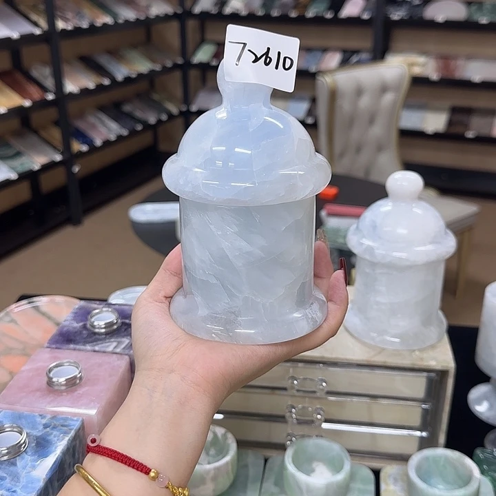 石材甜*猪72610蓝水晶大房子
