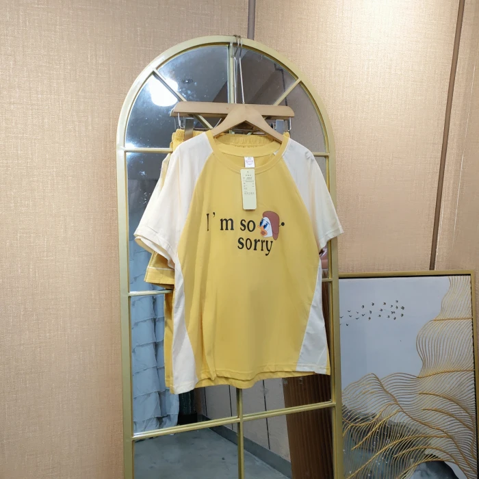 EV136孕妇黄色家居服套装L90-120 XL130