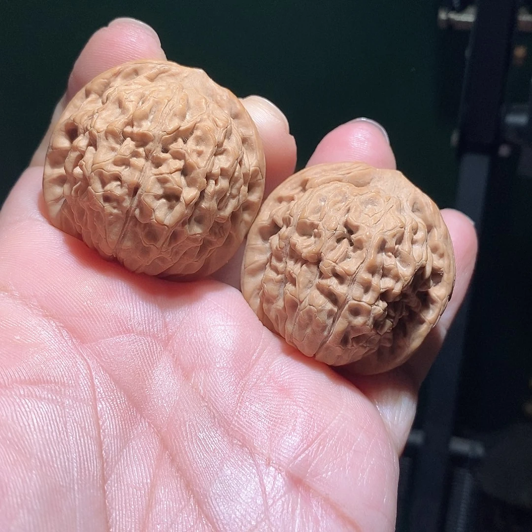 把件文玩核桃40莲花全品