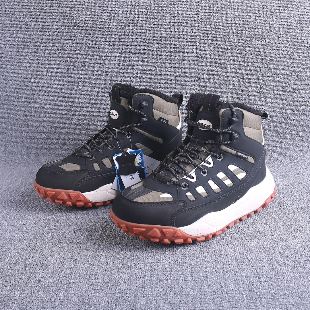 冬季抗寒保暖雪地棉加绒加厚3M新雪丽厚底增高男士雪地靴防滑耐磨