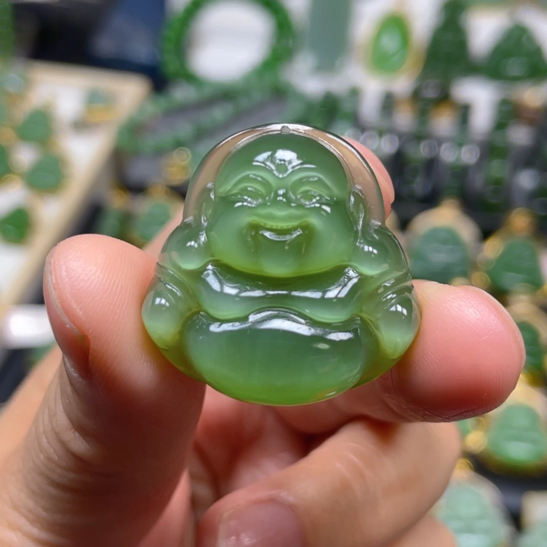 和田玉（碧玉）吊坠(不含链)未镶嵌