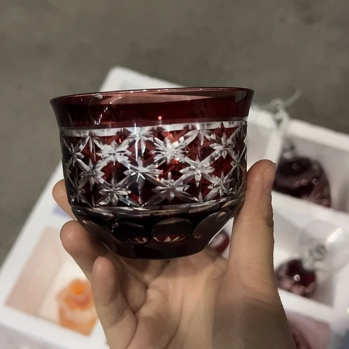 平底款水晶玻璃微瑕一个