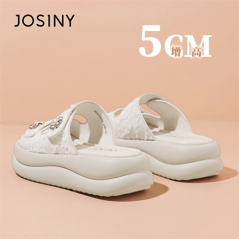 卓诗尼一字带拖鞋女款2025新款夏季外穿一脚蹬仙女风配裙子凉拖鞋