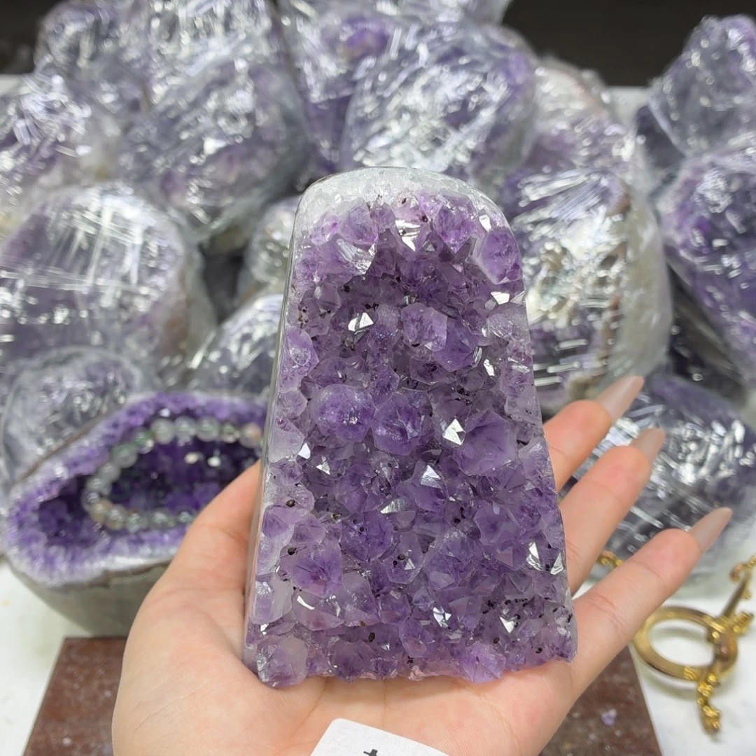 紫晶摆件未镶嵌紫水晶