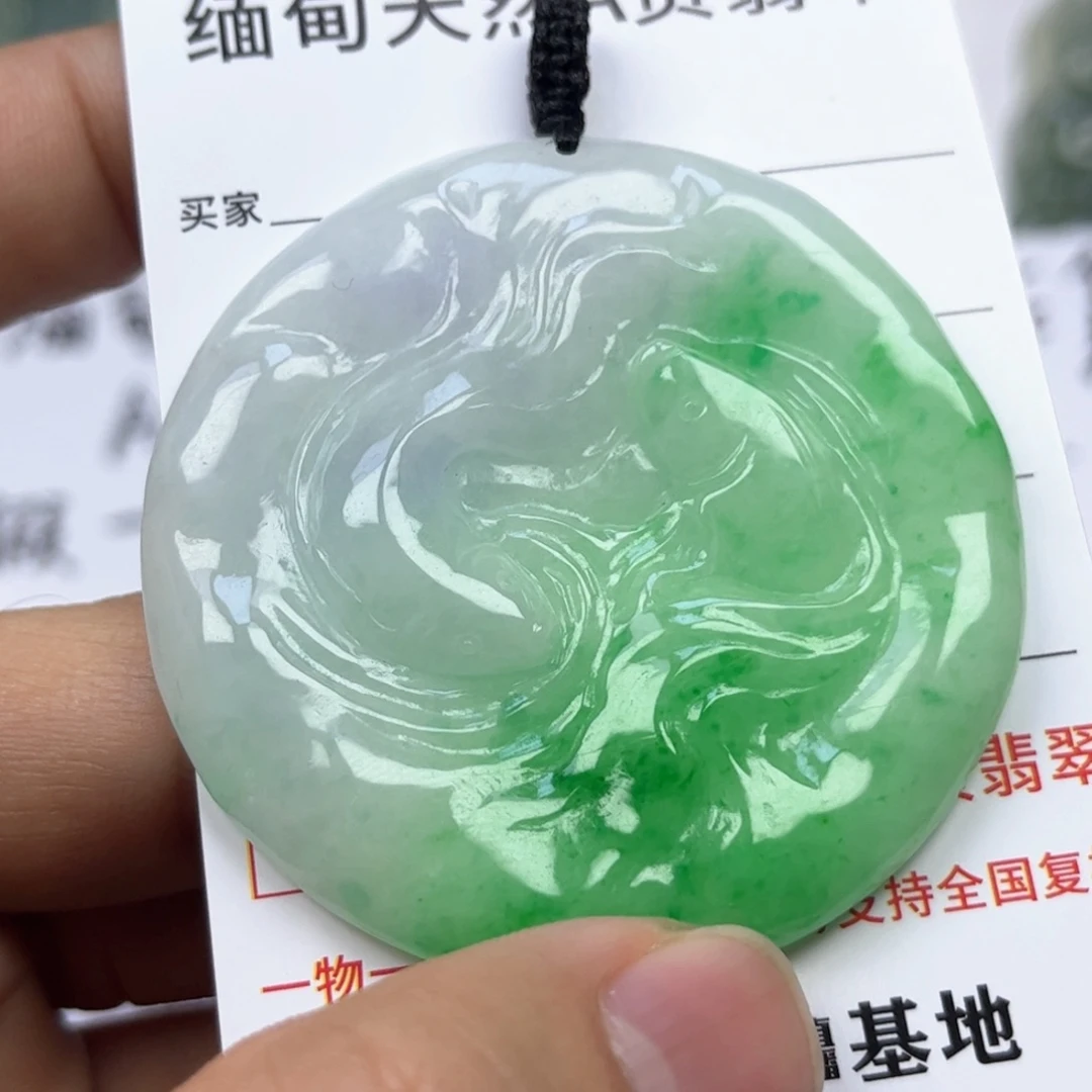 翡翠颈饰未镶嵌缅甸天然翡翠