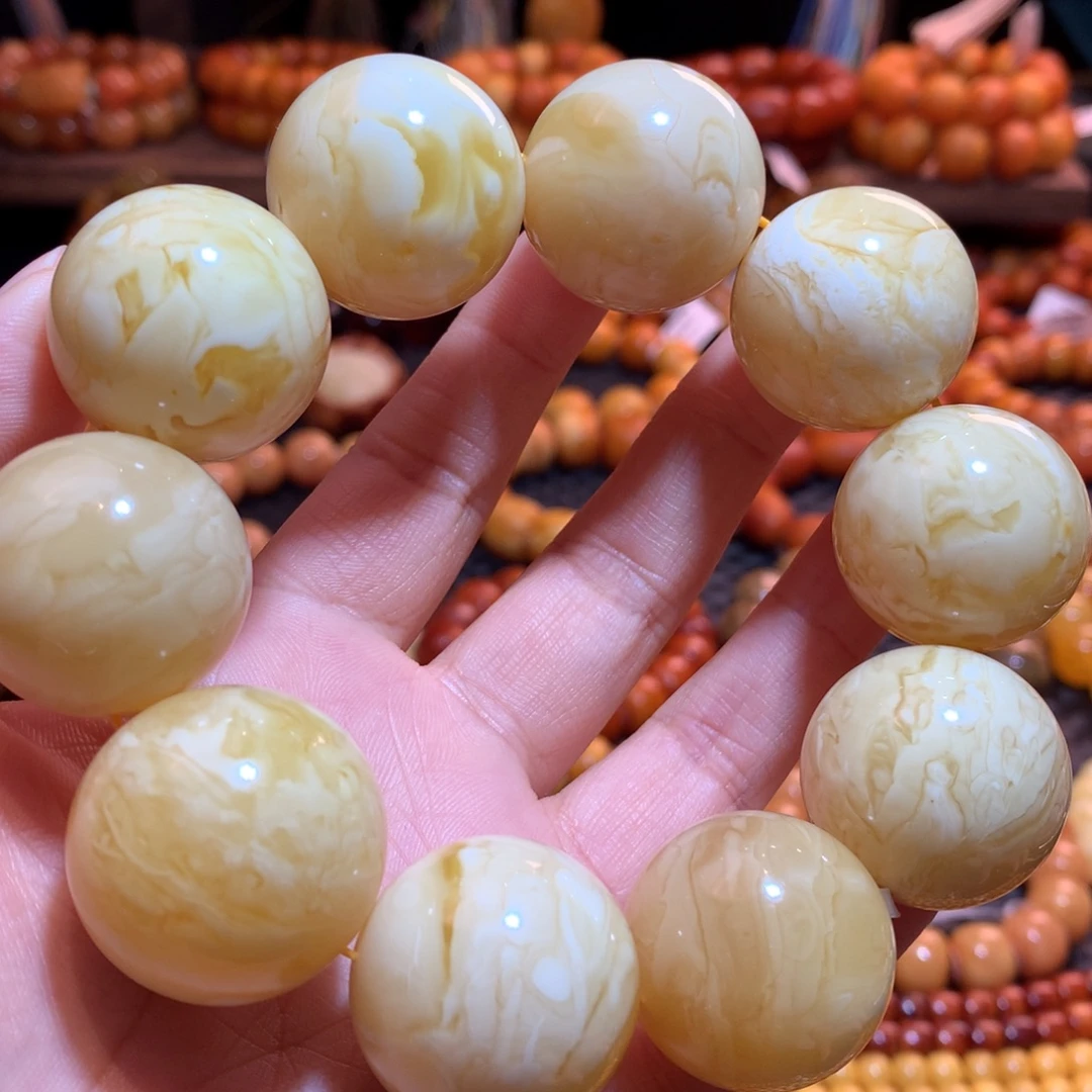 蜜蜡未镶嵌手串蜜蜡手串