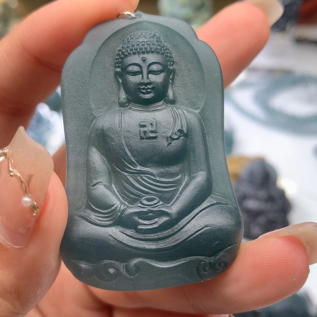 定制翡翠未镶嵌哥***人毛货不退不换