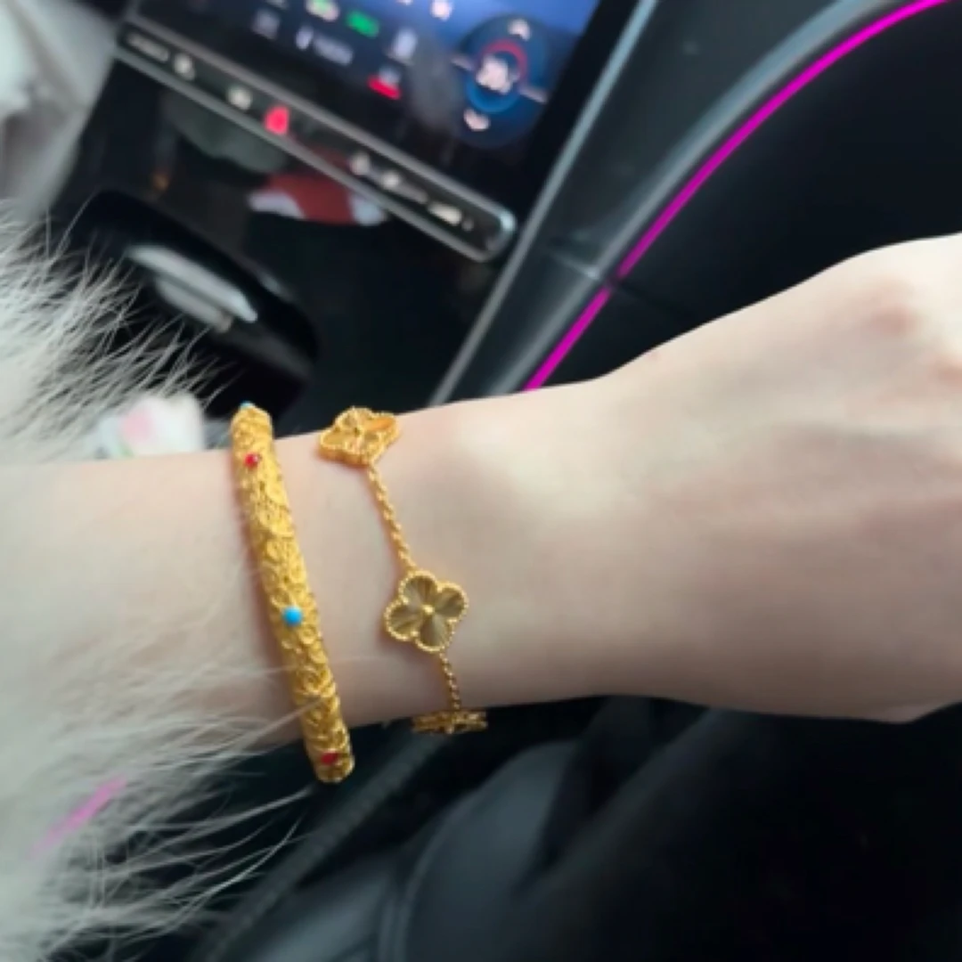 钛钢手链 小号五花手链带点时尚百搭气质手链