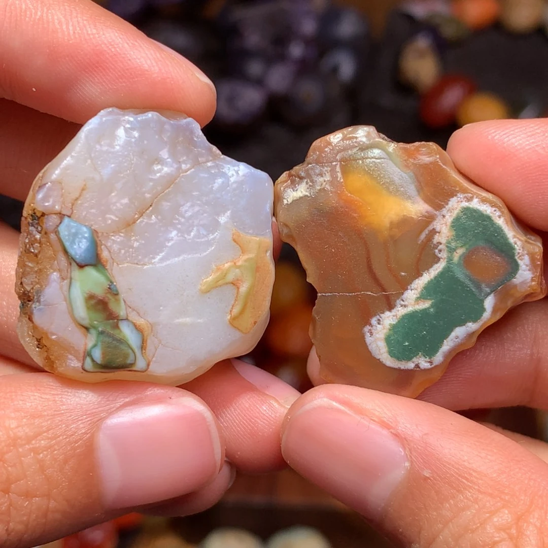 未镶嵌玛瑙/玉髓珠宝半成品