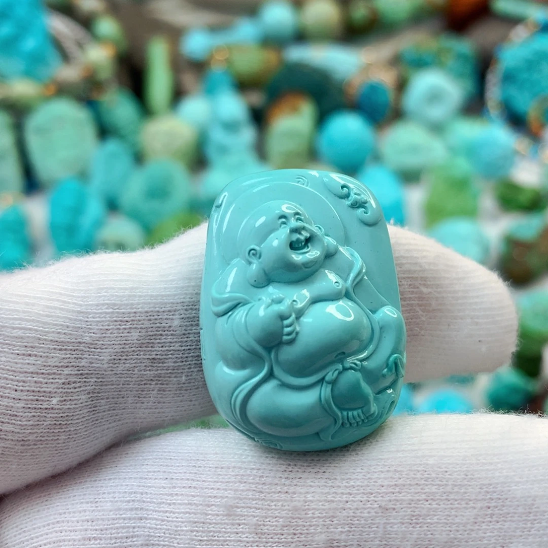 未镶嵌绿松石珠宝半成品