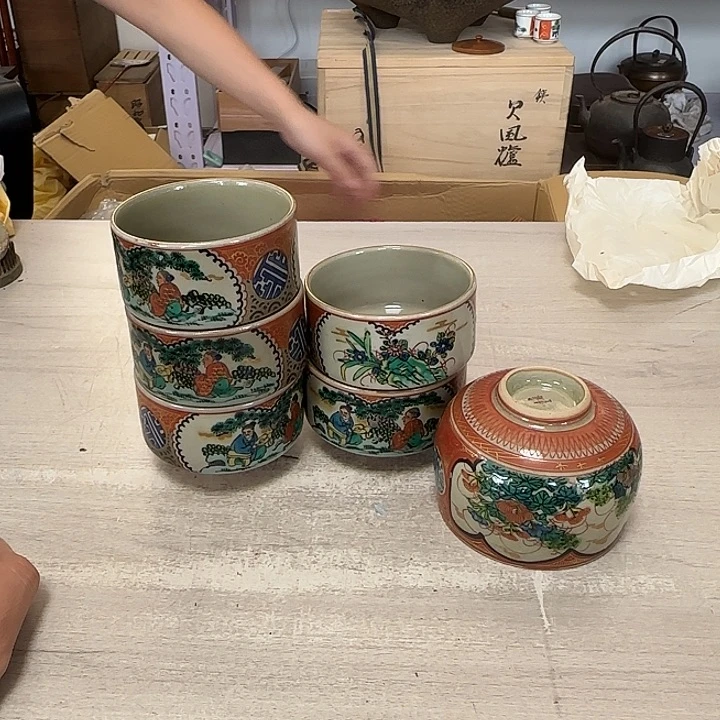 瓷片茶道具工艺品
