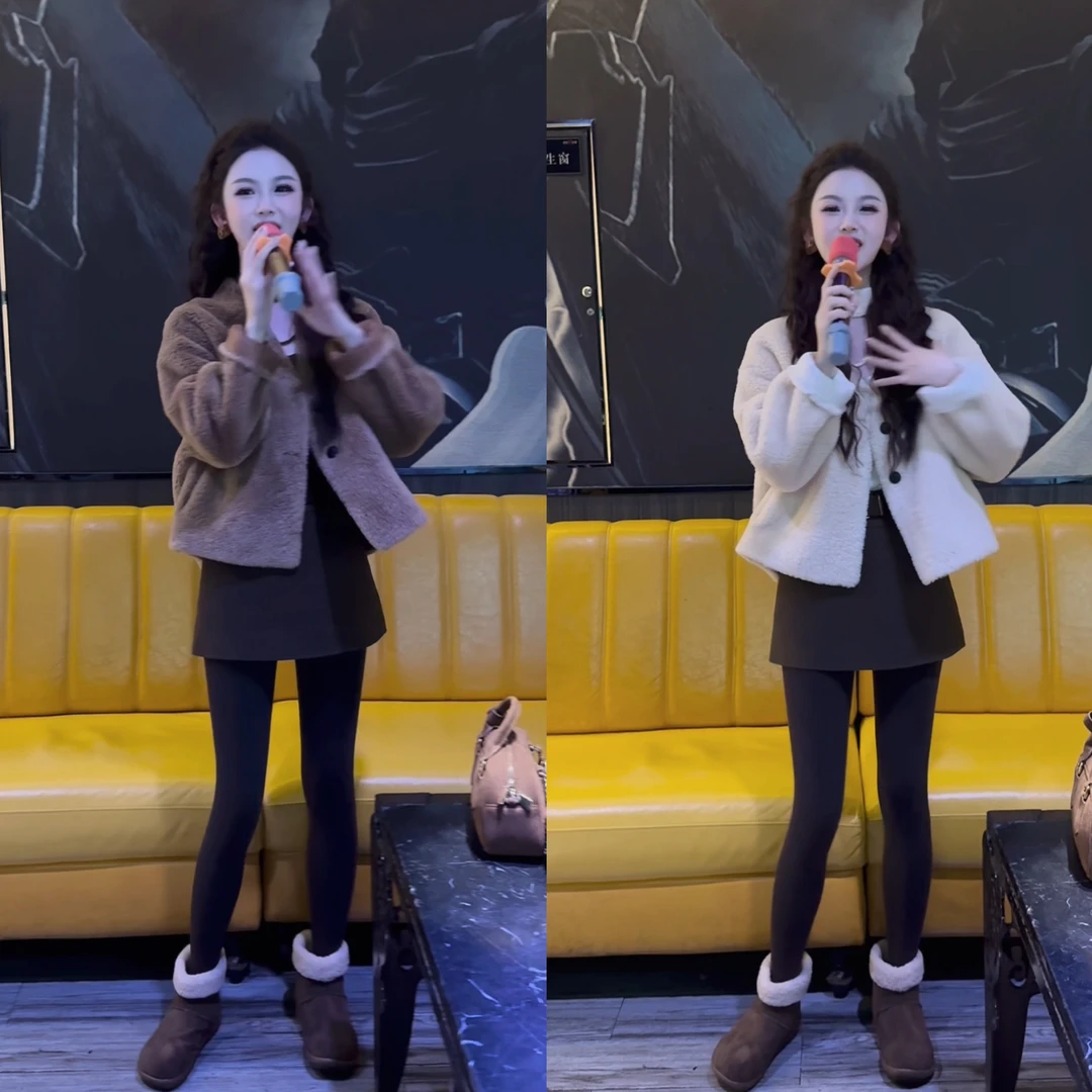 冬日雪芙~温柔感千金简约高级百搭洋气短外套