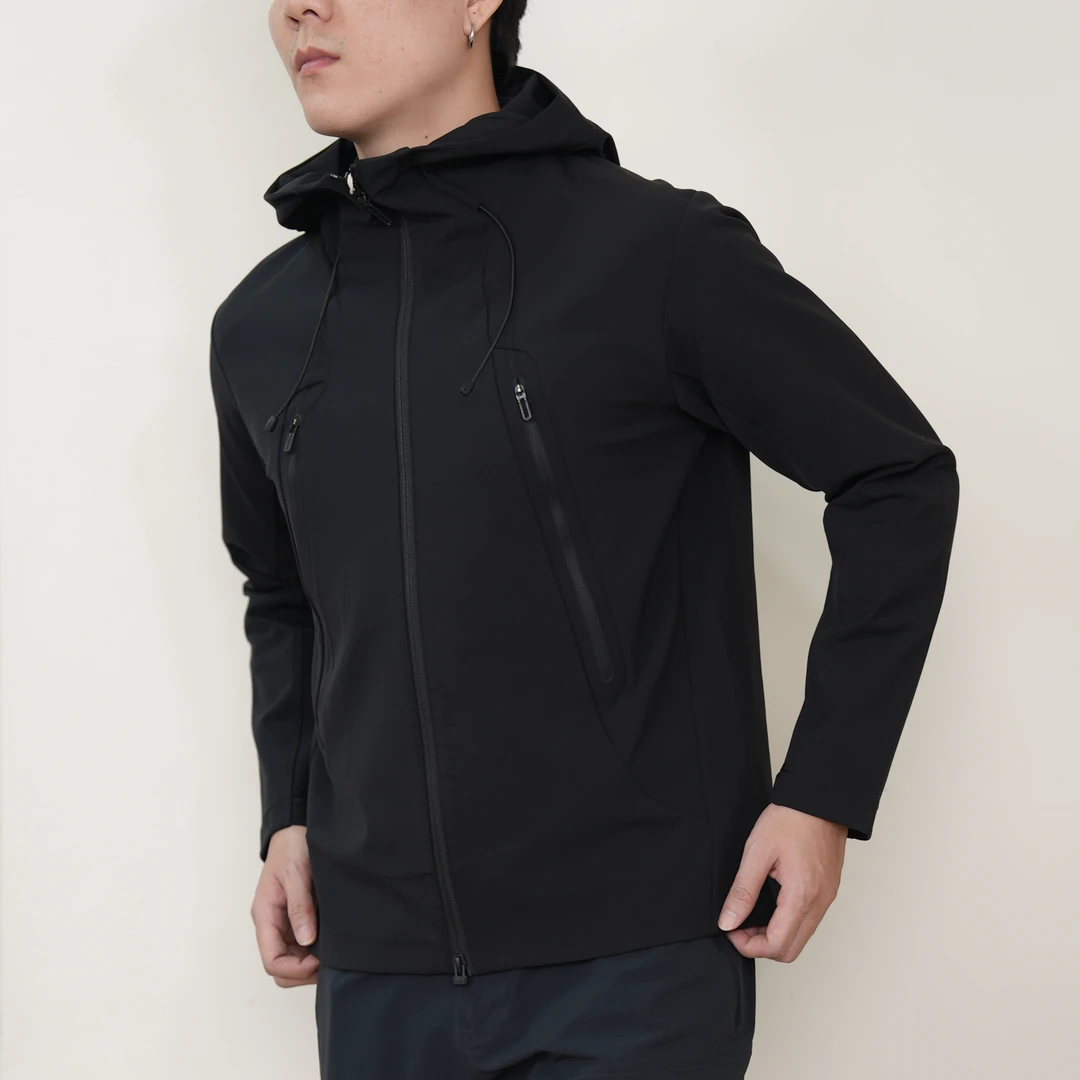 【QQ STUDIO】防风高织高密棉感软壳外套防泼水户外运动