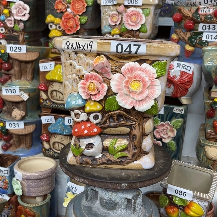 紫砂花盆粗陶材质多肉花盆