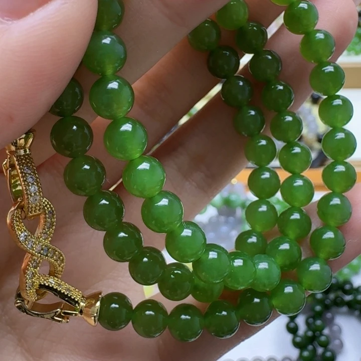 用***9和田玉未镶嵌手链