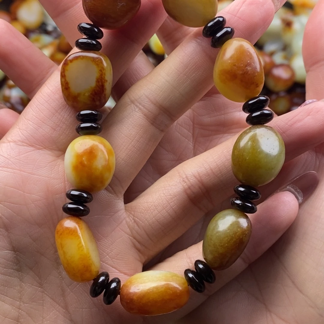 和田玉未镶嵌手链