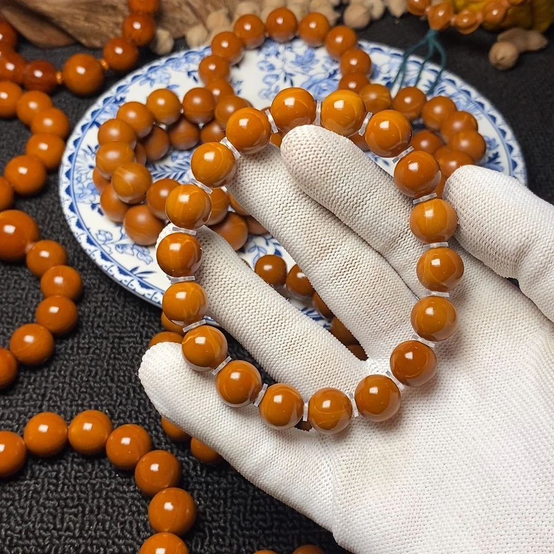 大***@手串/手链橄榄核11尺寸南山小红核