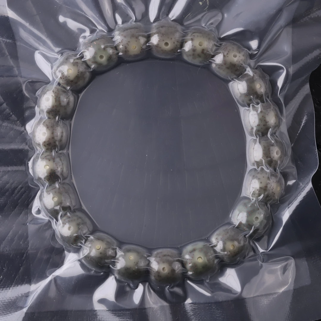 S8820【帝王绿针尖星】留白星月菩提单圈文玩手串（送工具）