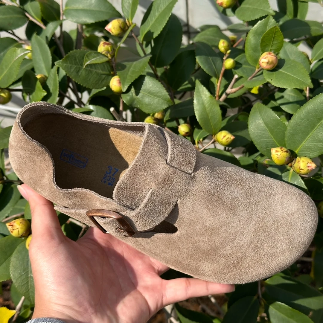 【XH】包跟休闲平底复古舒适修身包跟鞋