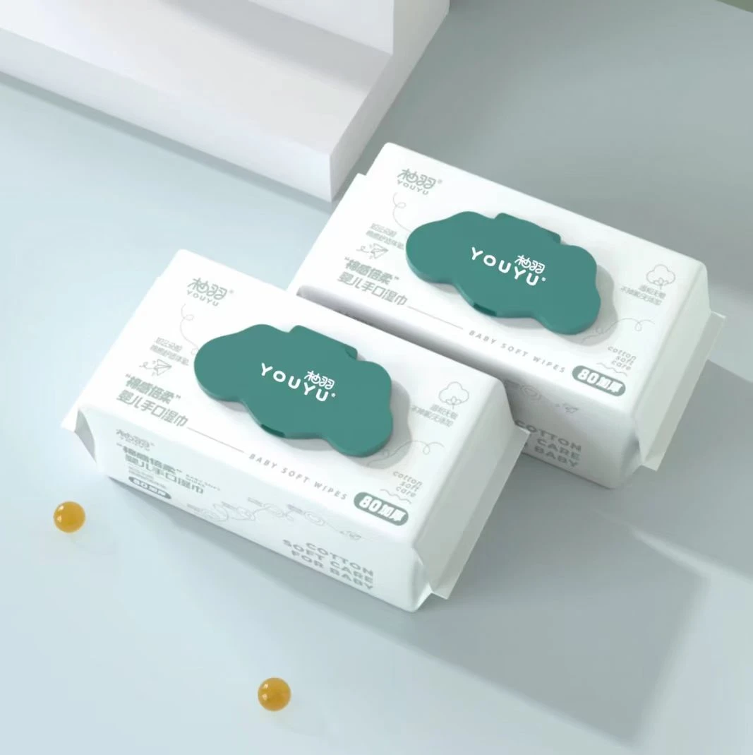柚羽-婴孕儿童专用家庭型手口湿巾(无香型超值装),70抽*3大包。