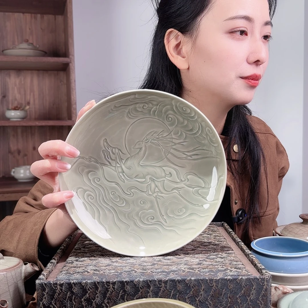 票***票瓷摆件一路有你大壶承